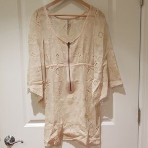 Free people small ivory eyelet dress